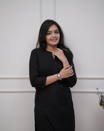 Pintex Perfection Kurta Set for Office