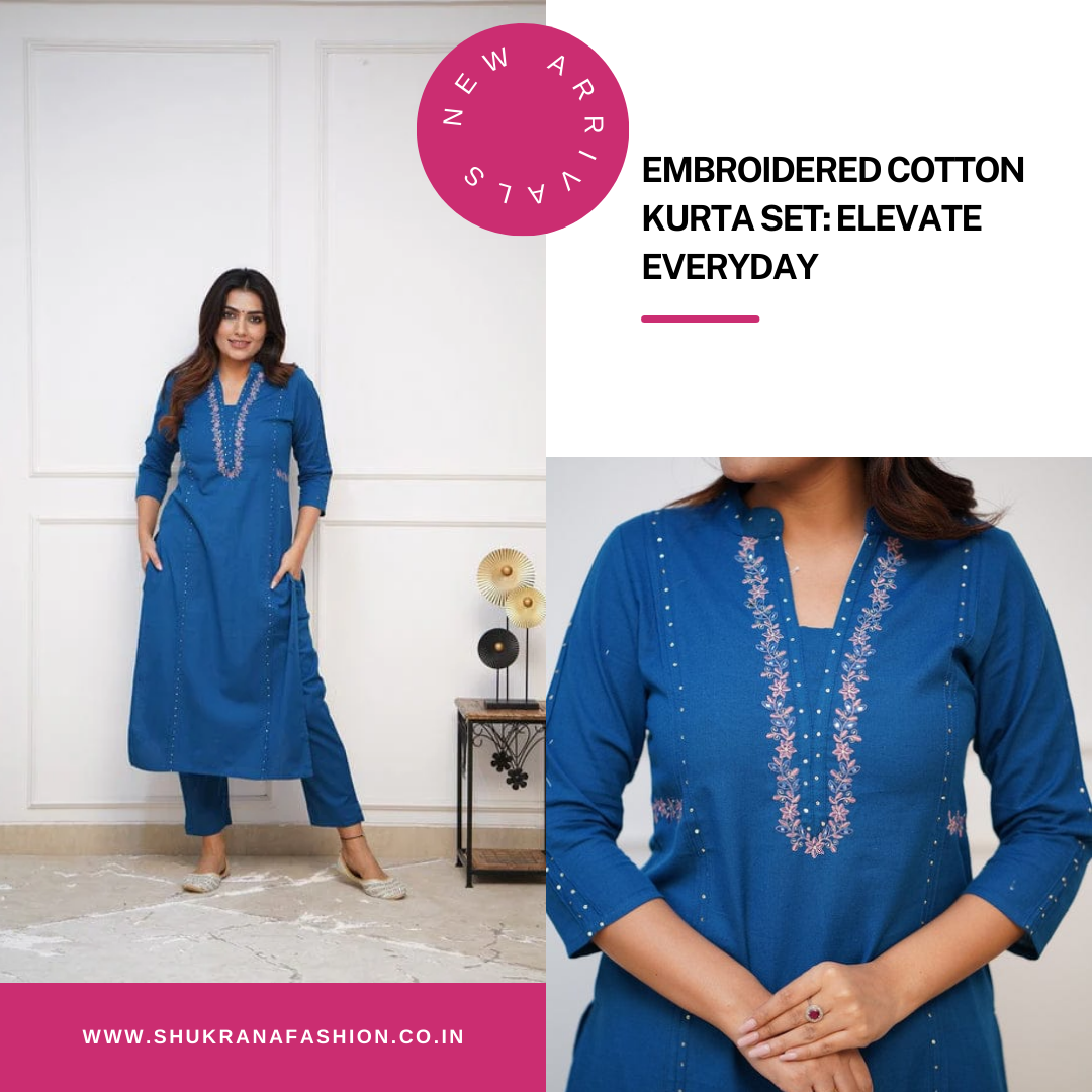 Elevate Your Style with Shukrana Fashion's Trendy Kurta Set Collection for Women