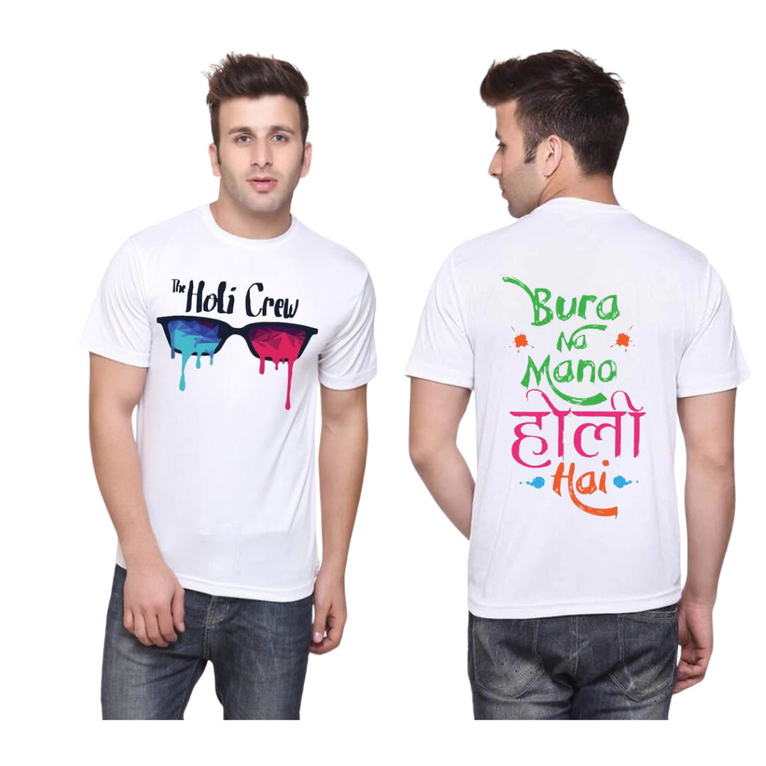 Unisex Holi T-shirt Both Side Printed