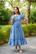 Natural Printed Rayon  Dress - Shukrana Fashion