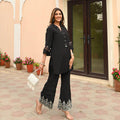 Exclusive Black Rayon Cord Set - Shukrana Fashion