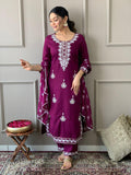 Summer Rayon Embroidery 3 Piece Set - Shukrana Fashion