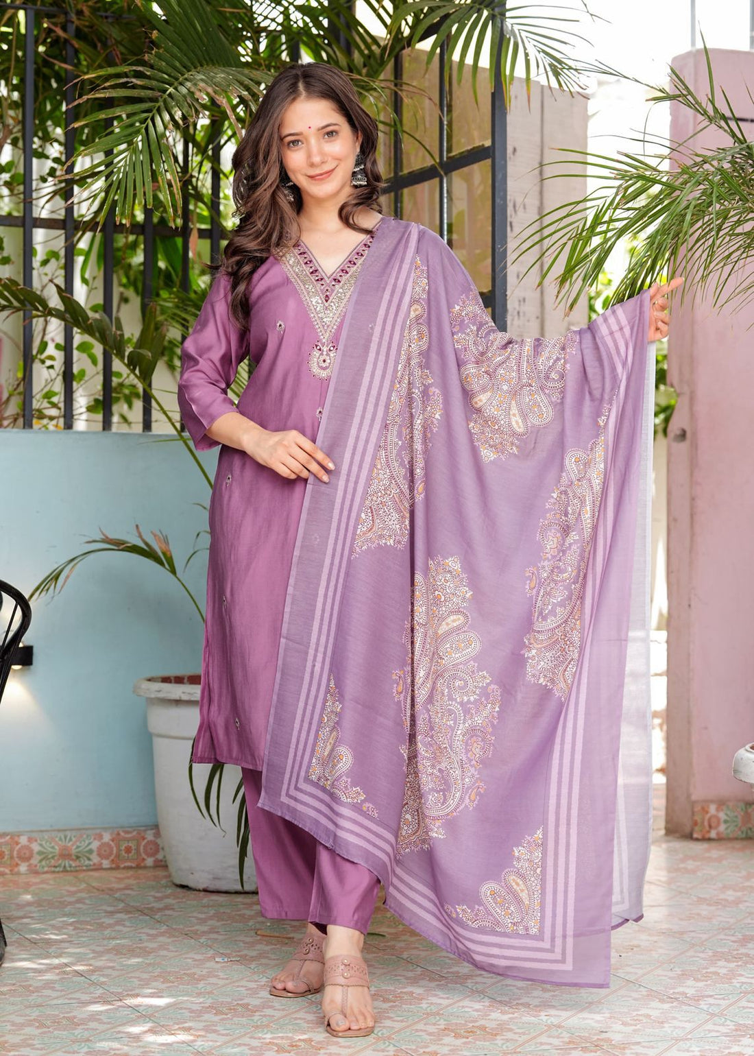 Roman Silk 3pc Suit for festival