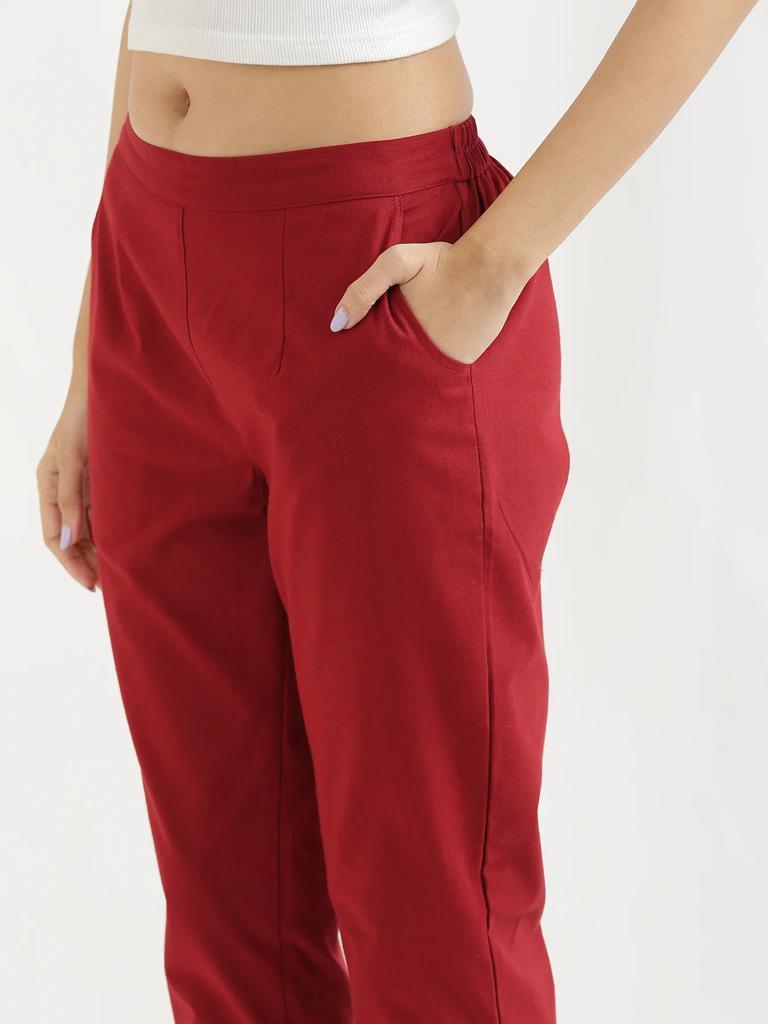 Simple Cotton Pants - Shukrana Fashion