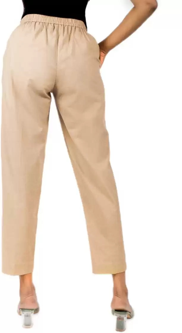 Light Beige Cotton Pants