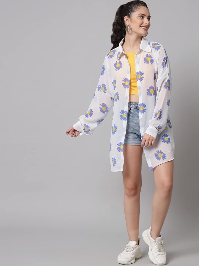 ✨ Georgette Oversized Shirts Summer Statement! 💃🌟